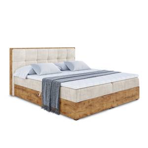 Boxspringbett LOLLI7 Ecru - Breite: 120 cm - H3