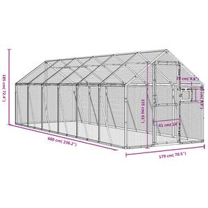 Voliere 3028588 Tiefe: 600 cm