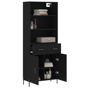 Highboard DE7160 Schwarz - Holzwerkstoff - 34 x 180 x 70 cm