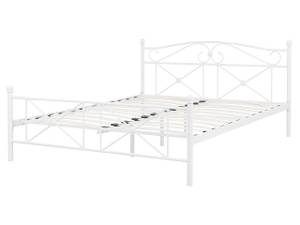 Lit double RODEZ Blanc - Largeur : 166 cm