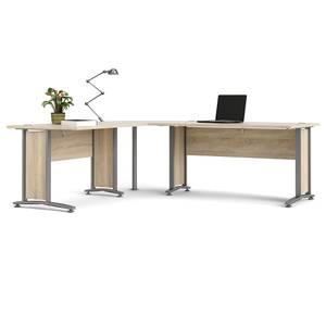 Bureau Prisme Imitation chêne - Profondeur : 230 cm