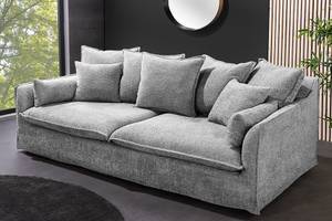 Sofa HEAVEN Grau - Textil - Holzart/Dekor - 200 x 88 x 105 cm