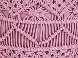 Pouf KAYSERI Pink - Naturfaser - 40 x 40 x 40 cm