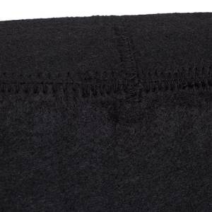 1 x Kaminholztasche aus Filz schwarz Schwarz - Textil - 23 x 40 x 40 cm