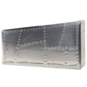 Couchtisch D559 Silber - Metall - 55 x 35 x 90 cm