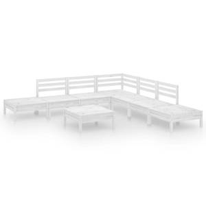 Garten-Lounge-Set (8-teilig) 3010505 Weiß