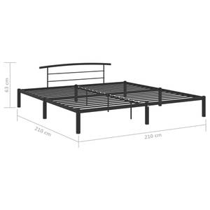 Bettgestell 3002495 Schwarz - Breite: 210 cm