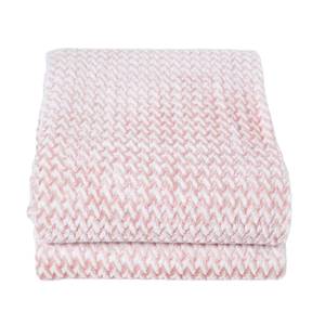 Samt Jacquard-Tagesdecke Mora Pink - 200 x 230 cm