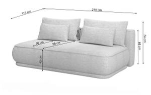 Sofa mit Schlaffunktion Leanno Rotbraun