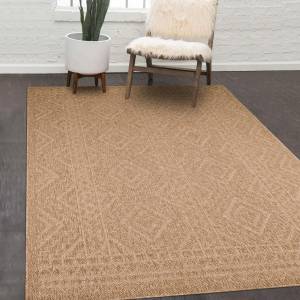 Tapis salon JUTE ART 3 200x290 beige 200 x 290 cm