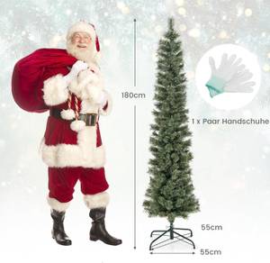 Weihnachtsbaum CM24579DE Weiß - Kunststoff - 55 x 180 x 55 cm