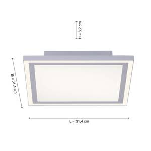 LED Panel EDGE Weiß - Metall - Kunststoff - 31 x 6 x 31 cm