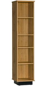 Bücherregal LAMIA Schwarz - Braun - Holzwerkstoff - 40 x 175 x 36 cm