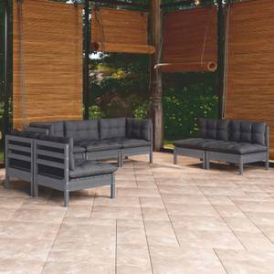 Garten-Lounge-Set Grau