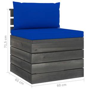 Gartensitzgruppe K113(7-tlg) Blau - Massivholz - 72 x 65 x 70 cm