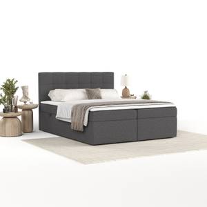 Boxspringbett Lean mit Bettkasten Anthrazit - Breite: 180 cm