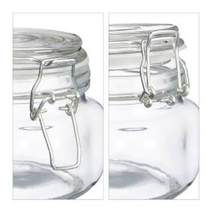 500 ml Einmachgläser 6er Set Glas - Metall - Kunststoff - 11 x 11 x 11 cm