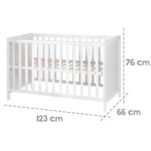 2in1 Babybett mit Matratze safe asleep® Weiß