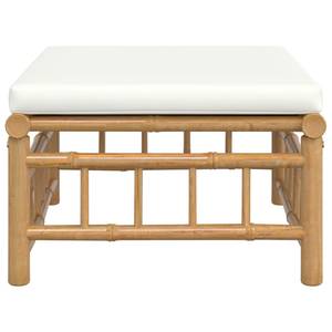 Repose-pied de jardin 3028342-2 Blanc - Bambou - 55 x 30 x 65 cm