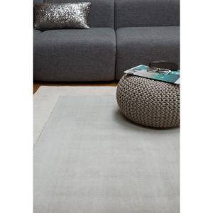 Tapis pure laine tufté main TOSCA Argenté - 160 x 230 cm