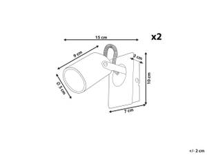 Lampes projecteur KLIP Laiton - 10 x 15 cm