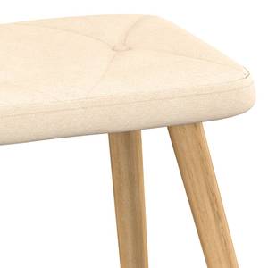 Chaise à bascule avec tabouret 3010050-2 Crème