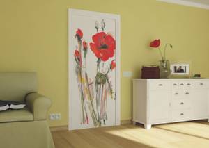 affiche fleurs Fibres naturelles - Textile - 90 x 202 x 202 cm