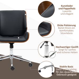 Bürostuhl 921-607V00BK Braun - Kunstleder - 60 x 96 x 53 cm