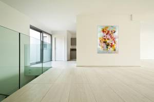 Acrylbild handgemalt Gefühlsexplosion Massivholz - Textil - 80 x 120 x 4 cm