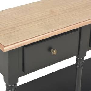 Console 297422 Noir - Bois manufacturé - Métal - 30 x 76 x 120 cm