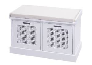 Banc J49 boites de rangement Blanc crème - Blanc pur