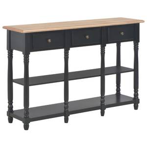 Console 297422 Noir - Bois manufacturé - Métal - 30 x 76 x 120 cm