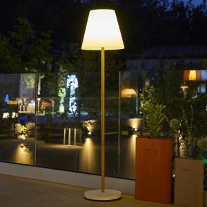 Lampadaire solaire et rechargeable - LUM Métal - 34 x 150 x 34 cm