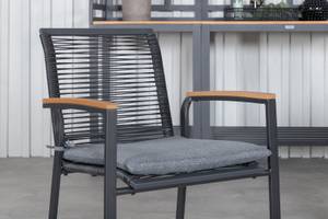 Gartenmöbel-Set Panama Schwarz - Rattan - 90 x 74 x 152 cm