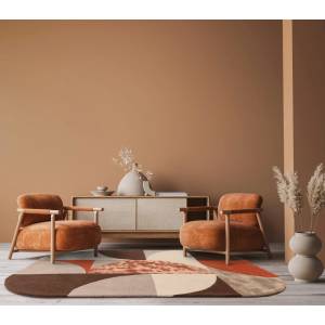 Tapis de salon moderne en laine LAVO Orange - 200 x 300 cm