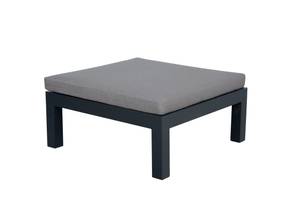 Loungegarnitur 5-Sitzer Taupe Grau - Metall - 224 x 66 x 224 cm