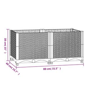 Hochbeet 3006706-1 Grau - 40 x 38 x 80 cm