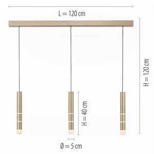 LED Pendellampe PURE VEGA Messing Matt