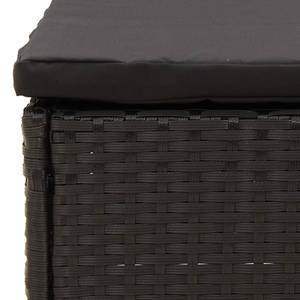 Repose-pieds de jardin 3030235-2 Noir - Métal - Polyrotin - 53 x 24 x 51 cm