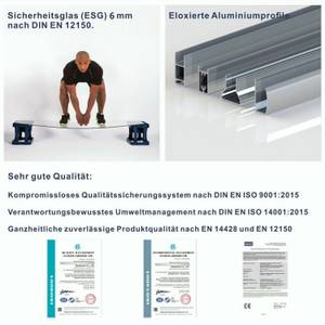 Nischentür Duschabtrennung Duschwand Breite: 100 cm