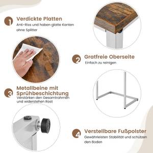 Beistelltische JV11186 Braun - Holzwerkstoff - 35 x 57 x 50 cm