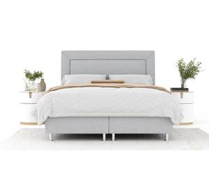 Boxspringbett Laguno Hellgrau - Breite: 200 cm