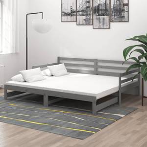 Tagesbett D7355 Grau - Massivholz - 90 x 69 x 200 cm