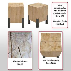 Beistelltisch L76b Braun - Holzwerkstoff - Metall - Holzart/Dekor - Holz teilmassiv - 32 x 46 x 32 cm