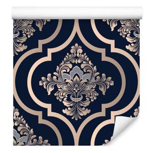 TAPETE Pflanzen Ornamente Luxus Dekor Beige - Schwarz - Papier - 53 x 1000 x 1000 cm