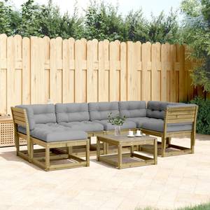 Gartensitzgruppe K5944(6-tlg) Braun - Massivholz - 78 x 73 x 64 cm