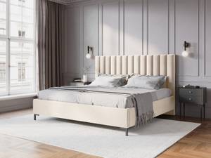 Bett mit Box + Kopfteil ALLISON Beige