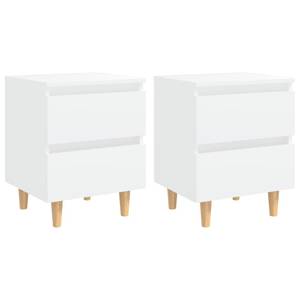 Table de chevet 3008737-2 (lot de 2) Blanc