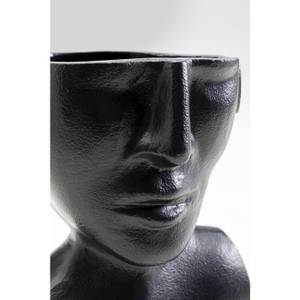 Vase Rostro visage Noir - Métal - 17 x 17 x 16 cm