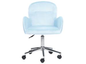 Chaise de bureau PRIDDY Bleu - Bleu clair